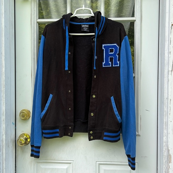 Harry Potter Ravenclaw Varsity Hoodie Hot Topic Exclusive- Unisex Size S - Picture 3 of 10
